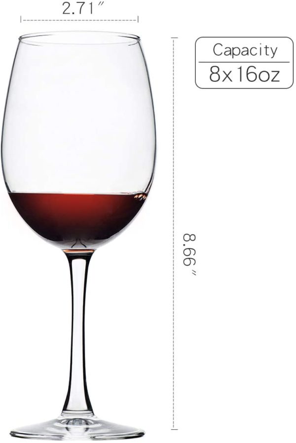 Large 16 Ounce Red Wine Glasses
